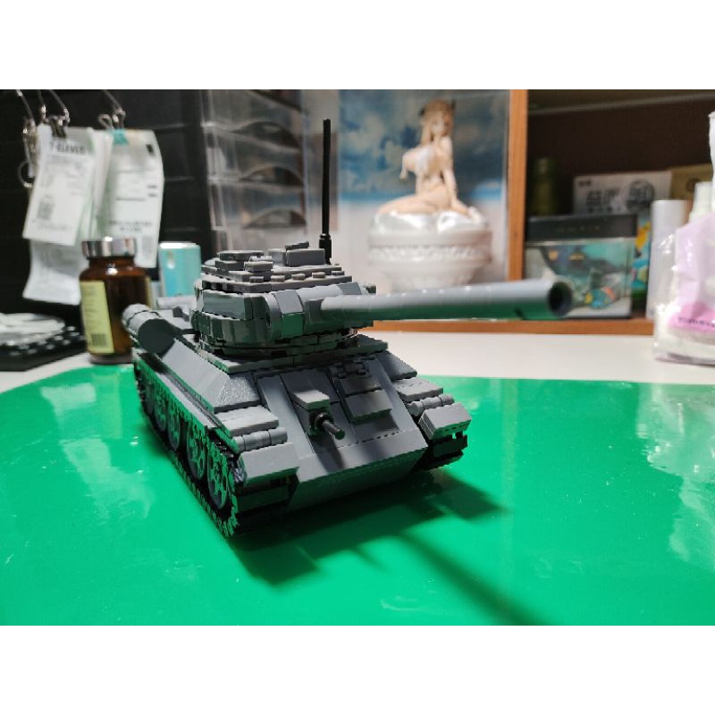 兼容樂高拼裝積木男孩 brickmania 東積院 軍事MOC成品 高仿真二戰 蘇聯紅軍 T3485中型戰車 俄羅斯俄軍