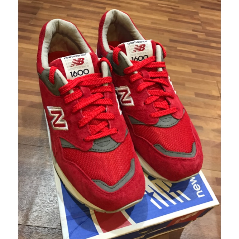 New Balance 1600系列 紅色麂皮 全新 男鞋