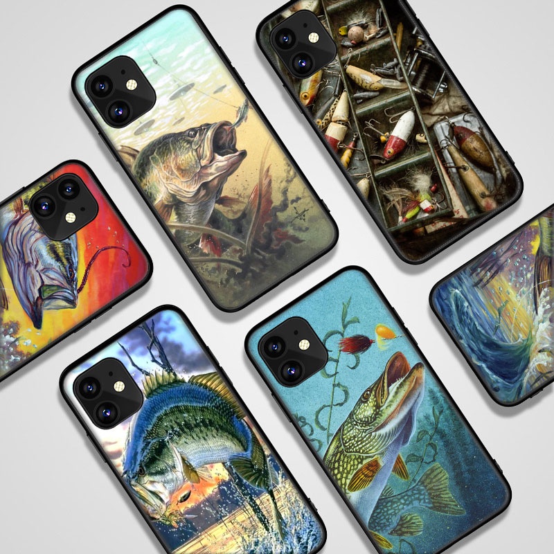 適用於 Apple iPhone 11 XR XS 5 5S 6 6S 7/8/SE 2020 Plus 手機殼狩獵釣魚