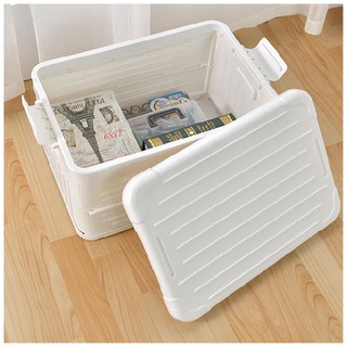 【ikloo】加厚款造型收納箱40L-小型收納箱/整理箱/可折疊收納箱/BNF79