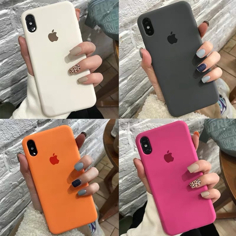 衝銷量 多種單色 軟膠殼 適用蘋果x手機殼7plus液態硅膠iphone11pro古董白7/8/xs/max/xr/6