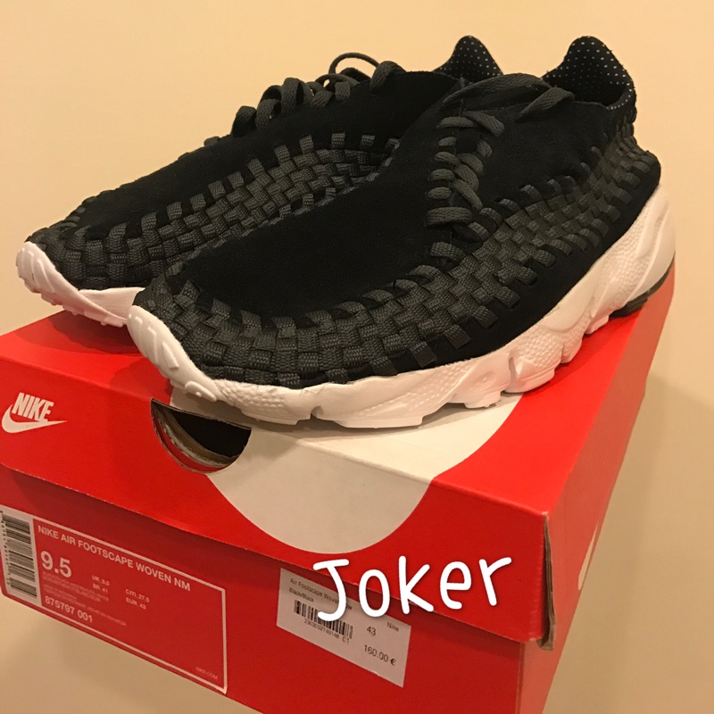 NIKE AIR FOOTSCAPE WOVEN NM 875797-001 編織 黑灰 冠希 文樂 黑白 百搭