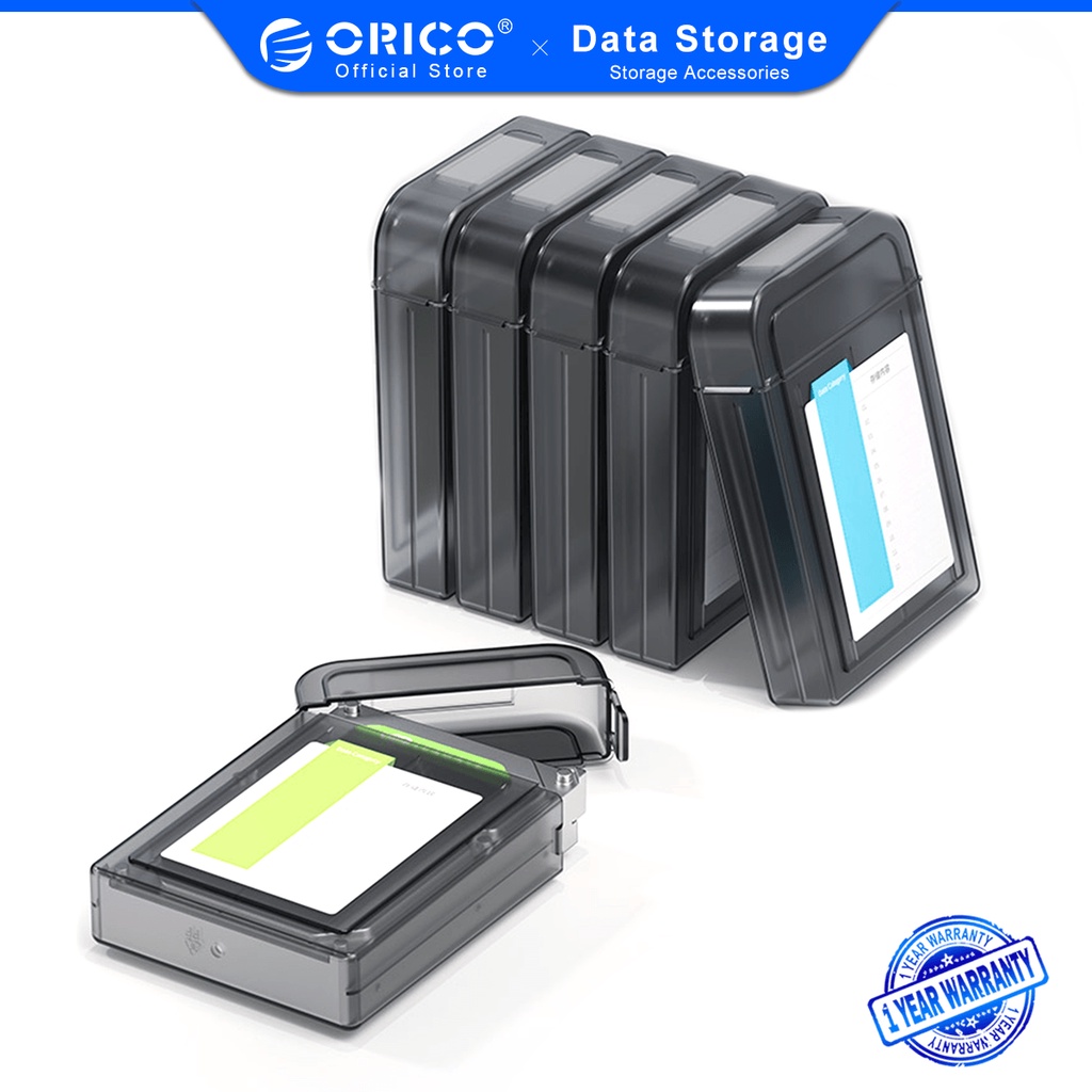 ORICO 奧睿科2.5/ 3.5寸硬碟收納保護盒保護套防塵防潮防震pp收納