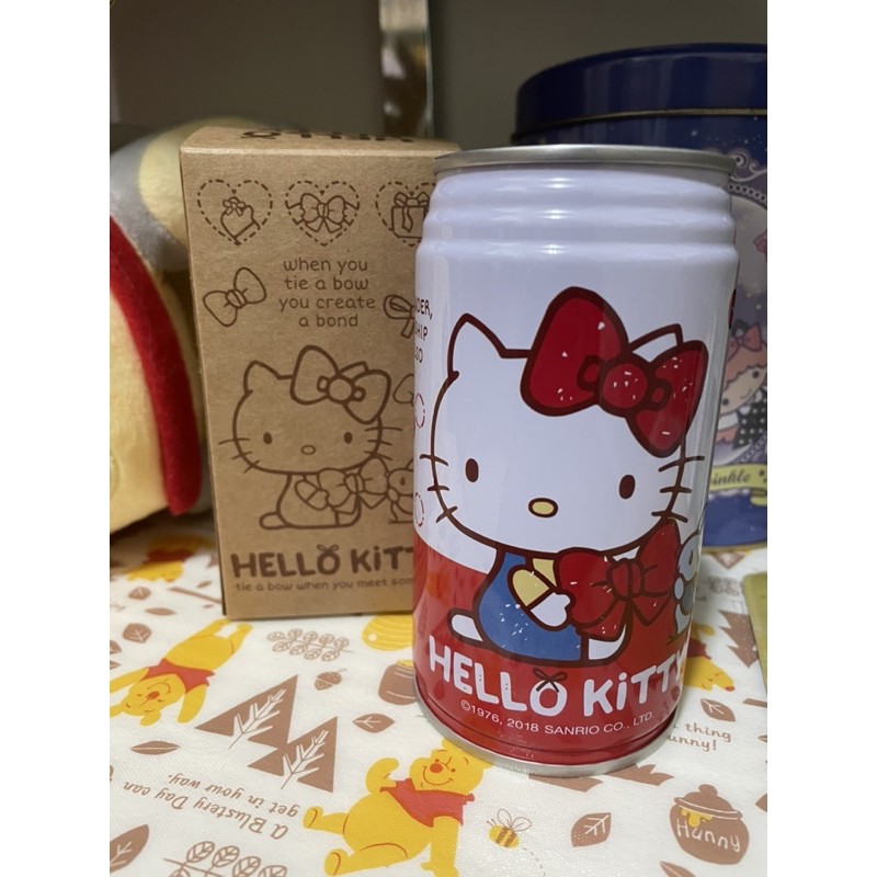 🎈三麗鷗 Hello Kitty 存錢筒 存錢罐 易開罐 鐵鋁罐造型 全新 現貨