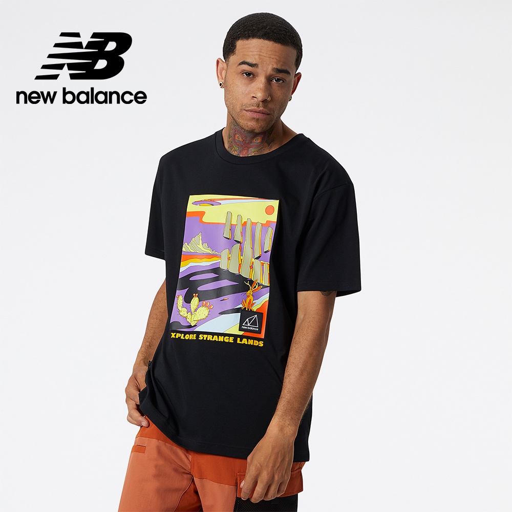 【New Balance】NB短袖上衣_男性_黑色_MT21509BK