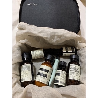 Aesop 橙香身體乳霜 苦橙香檸身體潔膚露 二重奏保濕精華乳 香芹籽潔面露 50ml 小樣 旅行組15ml