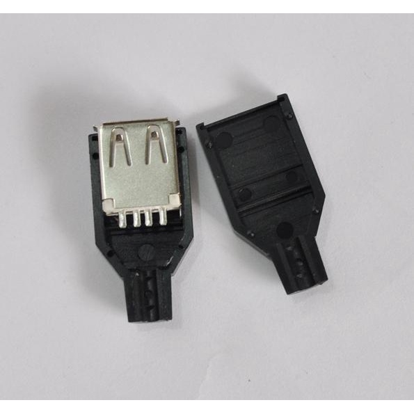 庫存不用等-usb母口 DIY焊接 USB輸出 USB母座 帶殼 需自行焊接線 W83 [59885] 庫存20071現