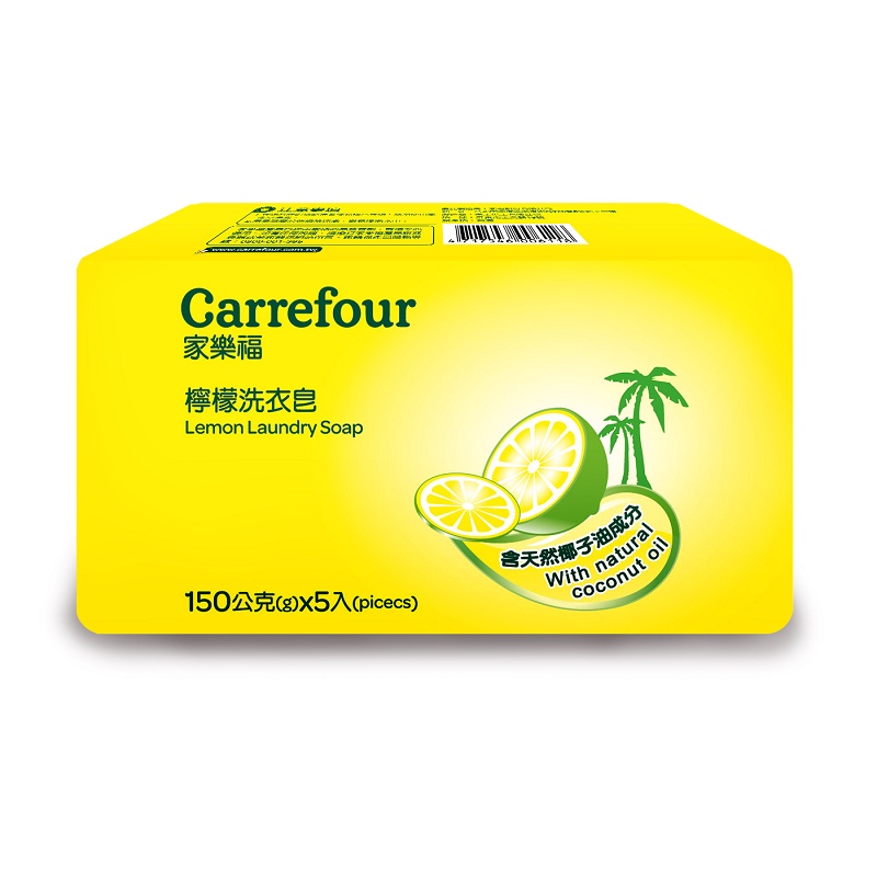 家樂福 檸檬洗衣皂 150g x 5【家樂福】
