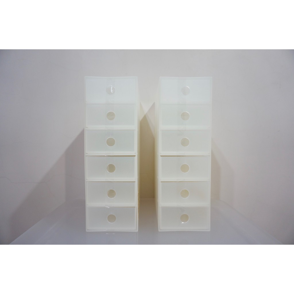 Muji 無印良品聚丙烯 Pp 六層小物收納盒兩組全新未拆現貨 蝦皮購物