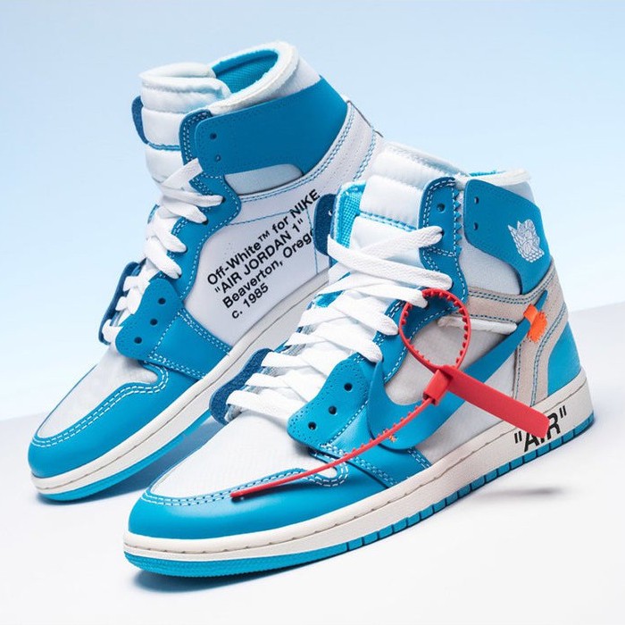 blue off white jordan 1
