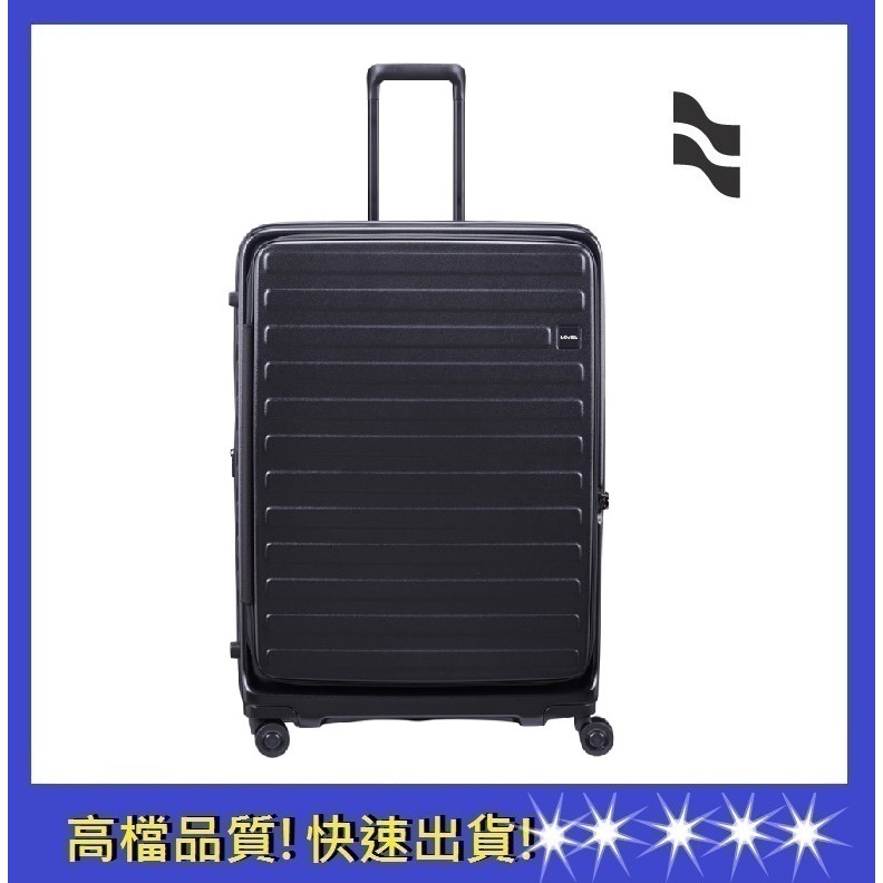 【LOJEL CUBO】30吋上掀式擴充行李箱-酷黑色 旅遊用品 旅行配件 旅行箱 行李箱 商物箱