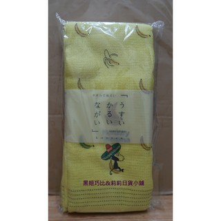 現貨 日本 Kontex 今治 薄輕長 香蕉 猴子 純棉 紗布 毛巾 運動毛巾
