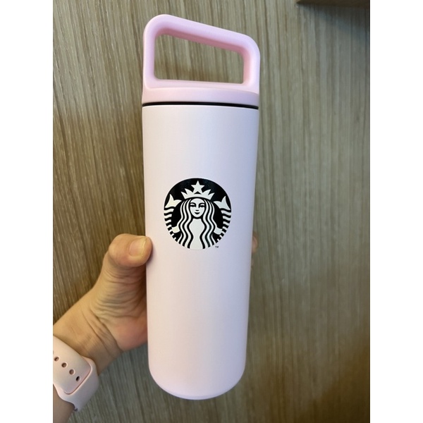 《全新🇹🇼台灣正版公司貨》Starbucks 星巴克MiiR 柔瑰粉不鏽鋼水瓶 保溫瓶 咖啡瓶16oz