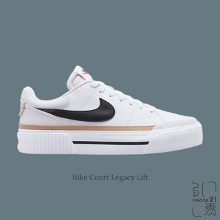 NIKE NSW COURT LEGACY LIFT 全白 厚底 女款 DM7590-100【Insane-21】