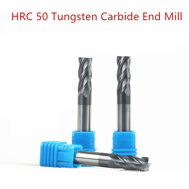 HRC50 硬質合金鎢鋼銑刀立銑刀 4 刃金屬銑刀銑刀 1mm-12mm