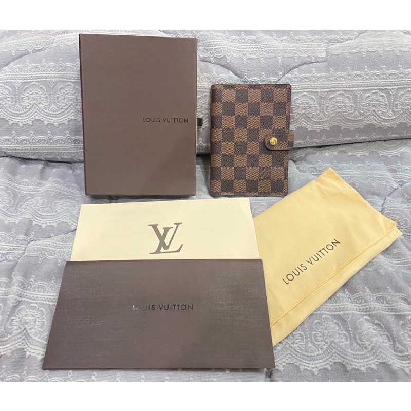 LOUIS VUITTON DAMIER 經典棋盤格 小號活頁環記事本封套