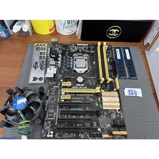 華碩B85-PLUS主機板+CPU I5 4440+DDR3 4Gx2+銅扇+擋板