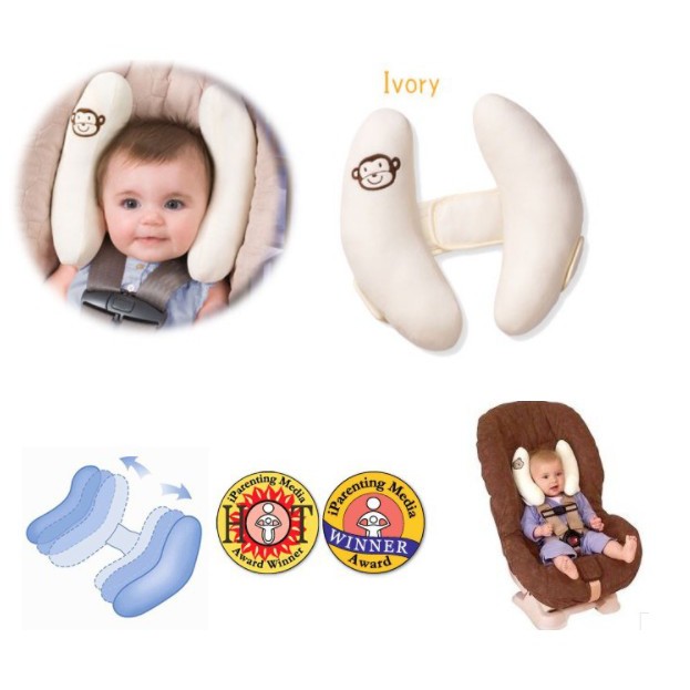 Summer Infant可調式兒童安全座椅護頭枕/推車保護頸椎頭部 汽車兒童座椅輔助枕 睡覺枕