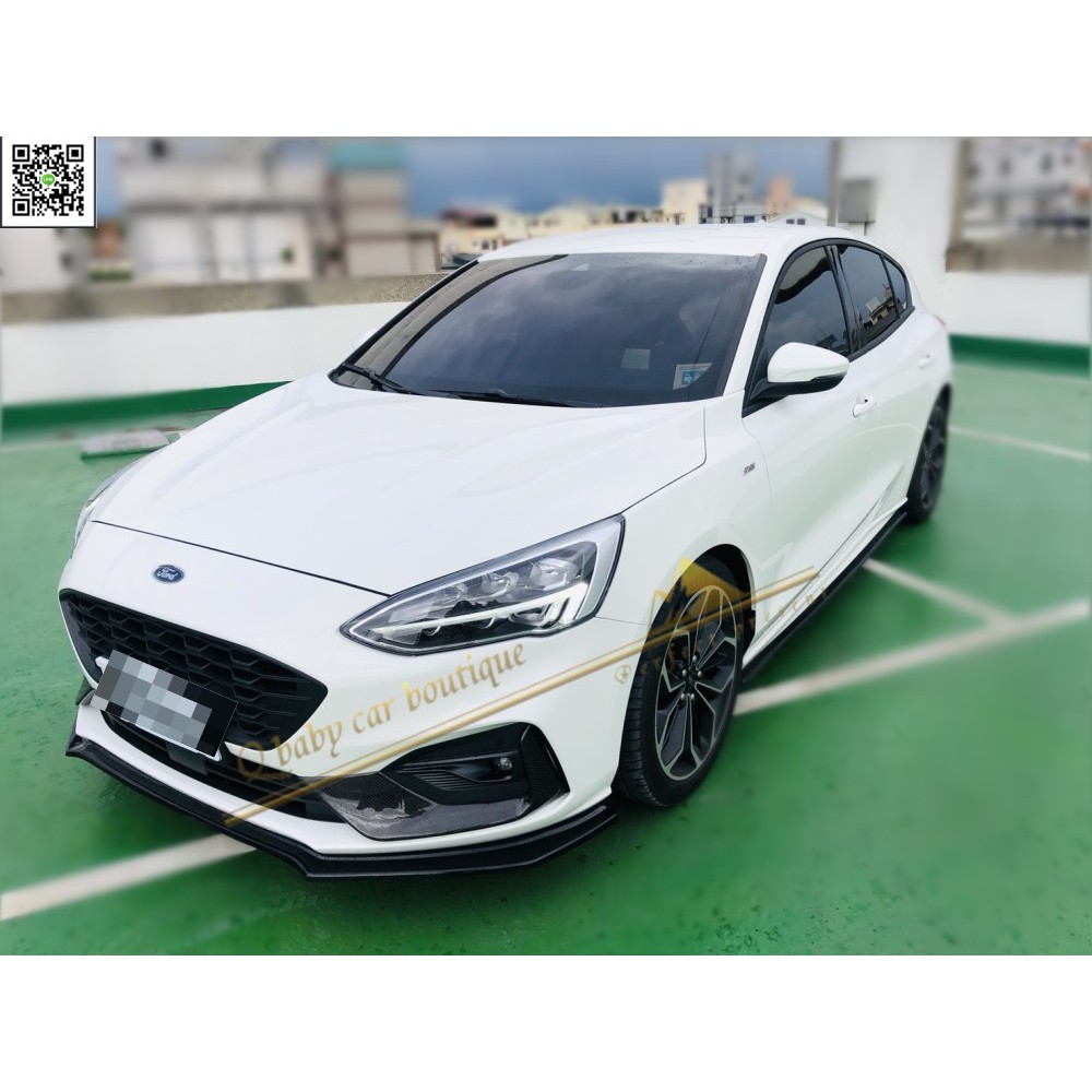  FORD FOCUS MK4 ST-LIne專用前定風翼  ST SLINE 定風翼 鋼琴亮黑烤漆