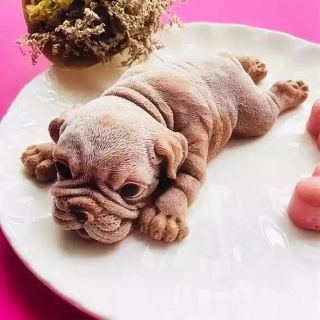 狗 慕斯模 冰淇淋模 蠟燭模 手工皂模 矽膠模