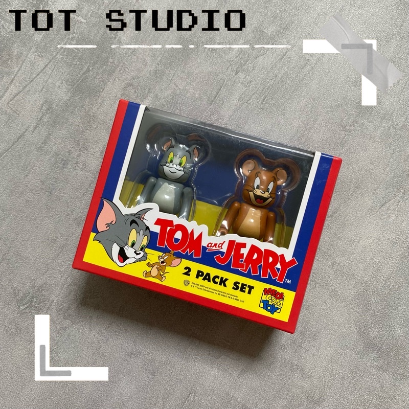 ‹ TOT.Studio › 庫柏力克熊 Be@rbrick 100% TOM JERRY湯姆貓 傑利鼠 盒裝