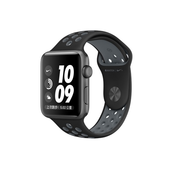 全新 Apple WATCH Series 2 42mm 黑色鋁金屬 Nike 運﻿動﻿型﻿錶﻿帶 現貨