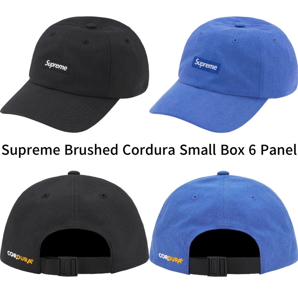 全新正品2022 FW 現貨Supreme Brushed Cordura Small Box 6 Panel老帽 