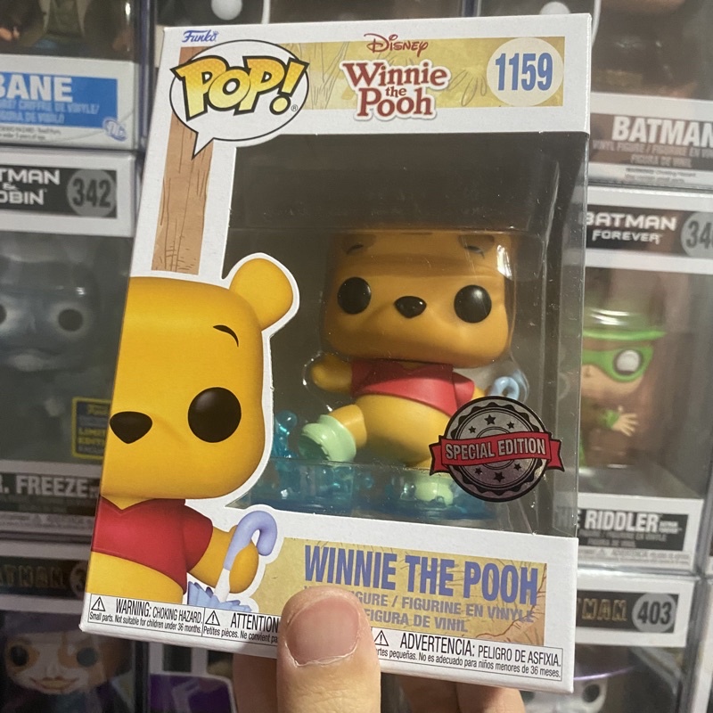 [李大] 正版現貨 Funko POP 迪士尼 小熊維尼 維尼 下雨 雨傘 Winnie the Pooh #1159