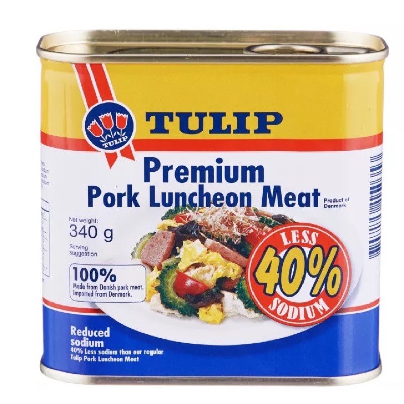 丹麥 TULIP 特級午餐肉 豬肉罐頭 減鹽40%