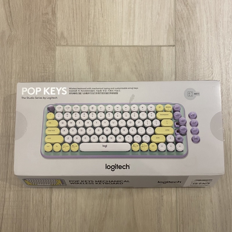 Logitech 羅技 POP KEYS 無線鍵盤（夢幻紫/二手）