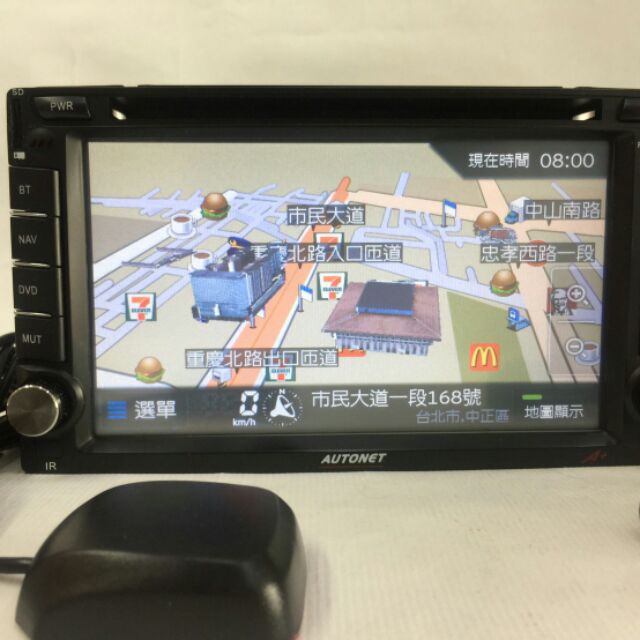AUTONET A+ 6.5吋觸控螢幕 DVD SUB SD 藍芽 內建導航王GPS 功能，便宜賣！