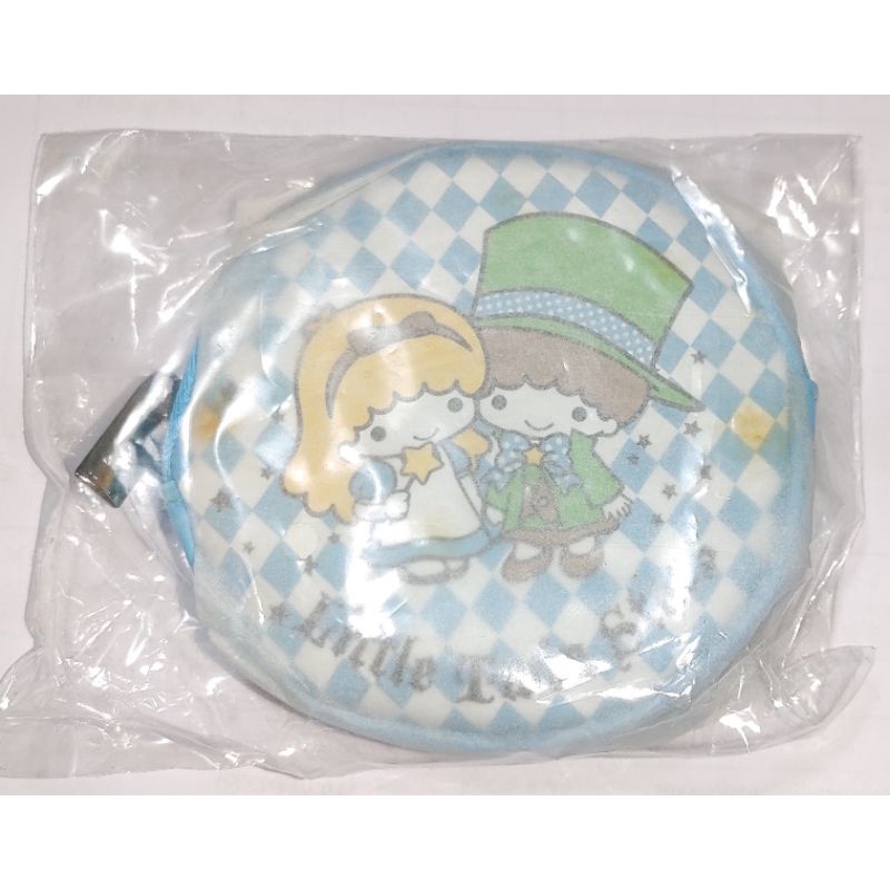 日本正版 三麗鷗 雙子星 LITTLE TWIN STAR 圓形淺藍零錢包