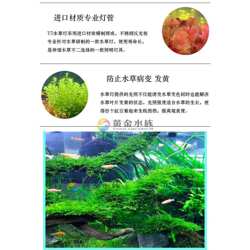 養魚用具 魚缸造景 奧德賽全光譜t5魚水草缸水族箱照明燈具雙燈四燈專業燈盤50 1cm 蝦皮購物