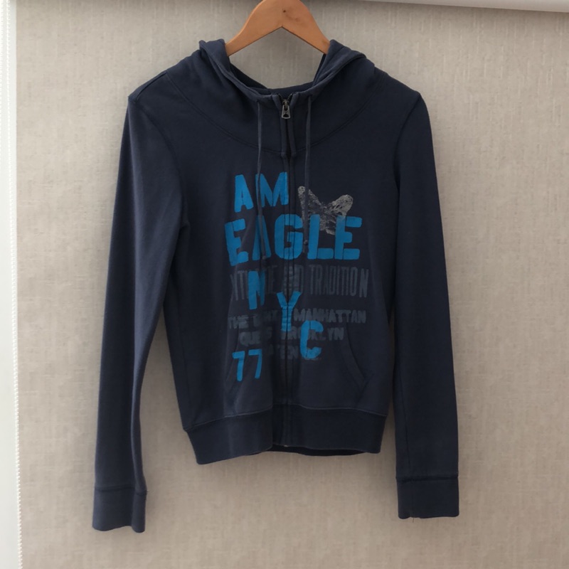 American Eagle 藍色連帽外套