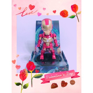 筑筑大百貨madge0521復仇者聯盟 Iron Man 鋼鐵人 英雄 太陽能 娃娃 點頭娃娃 太陽能搖頭汽車卡通Q版 #0