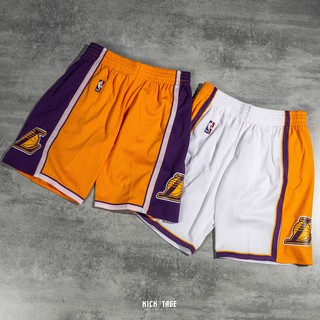 Mitchell & Ness M&N NBA KOBE 湖人 Lakers 黃色 白色 球褲 09-10 LBJ
