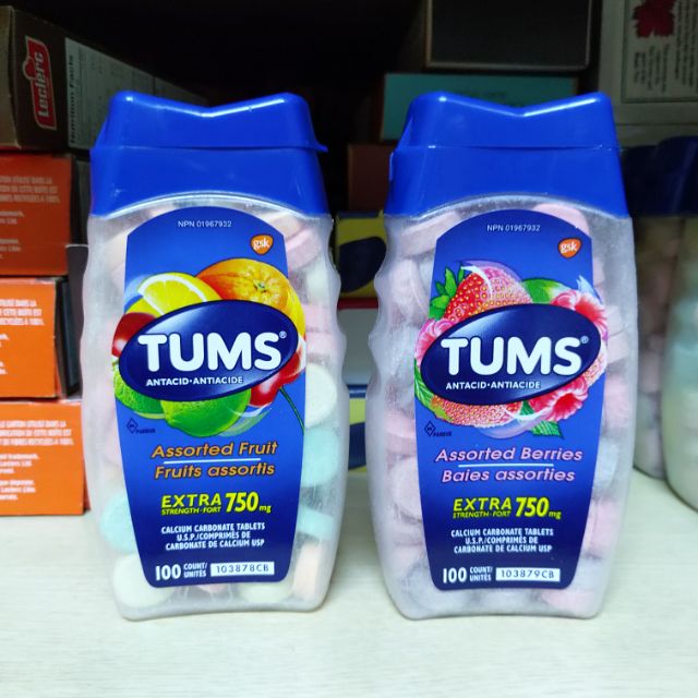 現貨   加拿大 TUMS 抗胃酸咀嚼片（100入）
