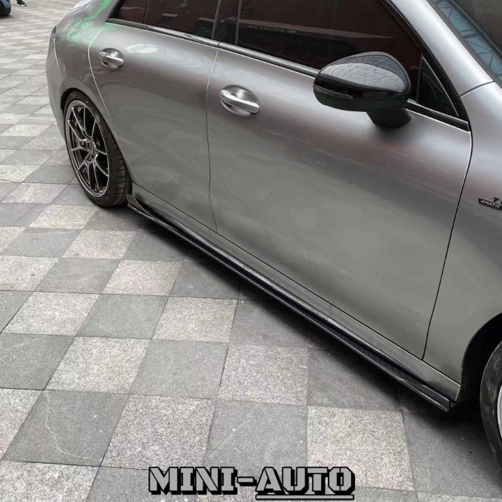 MINI-AUTO☑️ CLA35 CLA250 GT款 碳纖維側裙套件 側定風翼改裝 BENZ C118 副廠 賓士