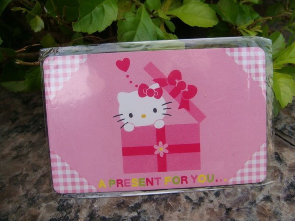 ㊣五號倉庫㊣ sanrio kitty 1999年出品 書卡(硬卡)