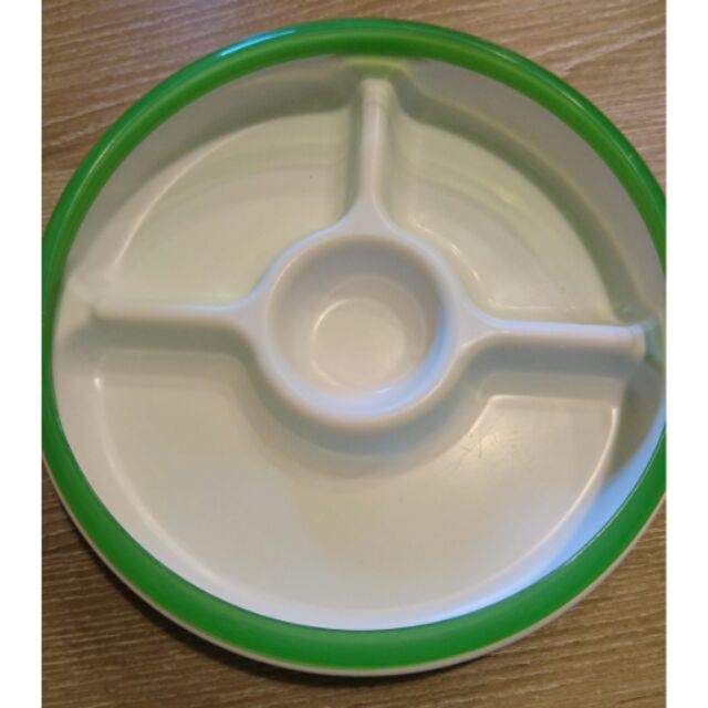 【二手】美國OXO 防滑分隔餐盤 亮綠