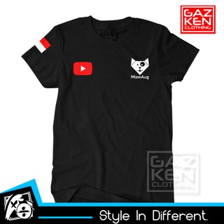 Miawaug Youtuber Gamer Patch 印尼國旗 Youtube 流光發行襯衫棉質精梳 30 年代