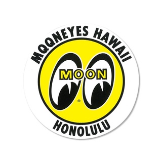 【MOONEYES】 MOONEYES HAWAII HONOLULU 夏威夷 貼紙 [DM213HI]