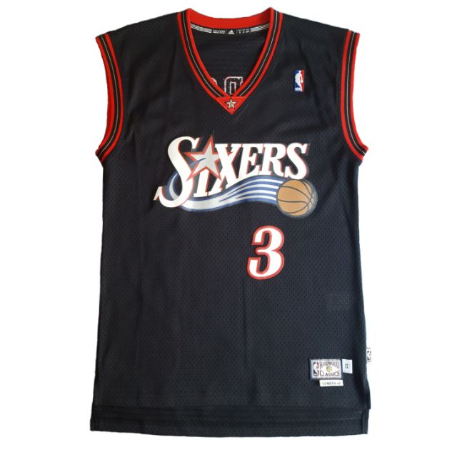 Adidas Nba Allen Iverson The Answer 愛迪達戰神艾倫 艾佛森七六人復刻版客場球衣 蝦皮購物