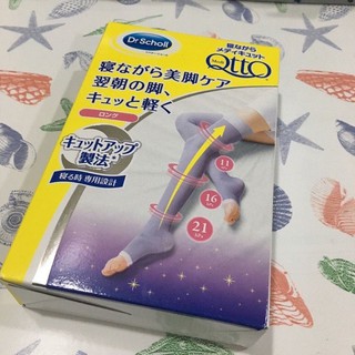 【Dr Scholl 爽健】QTTO三段 長筒 襪型 美腿襪 壓力襪M (日本購入)