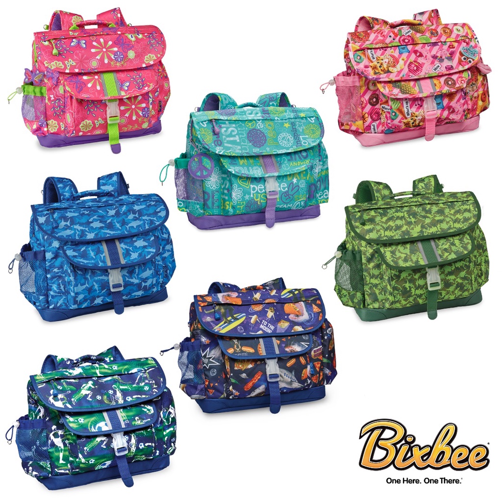 Bixbee彩印系列-美國專利橫式輕量兒童書包、背包 (小學生書包、才藝課書包、出遊包)