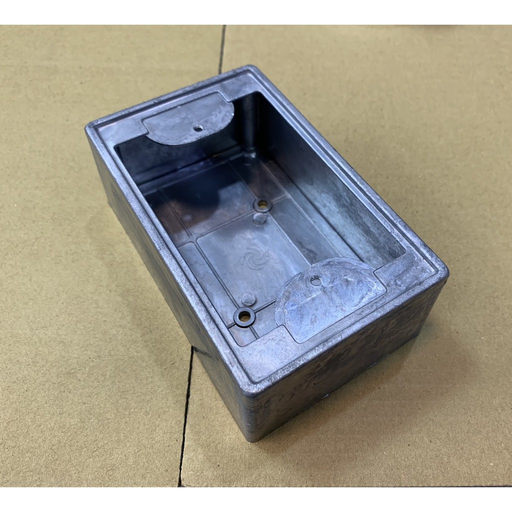 鋁明盒 (附發票免運) 一聯 二聯 鋁開關盒 鋁接線盒 鋁BOX 復古風 美術盒 鋁盒 工業風 電源盒 明BOX | 蝦皮購物