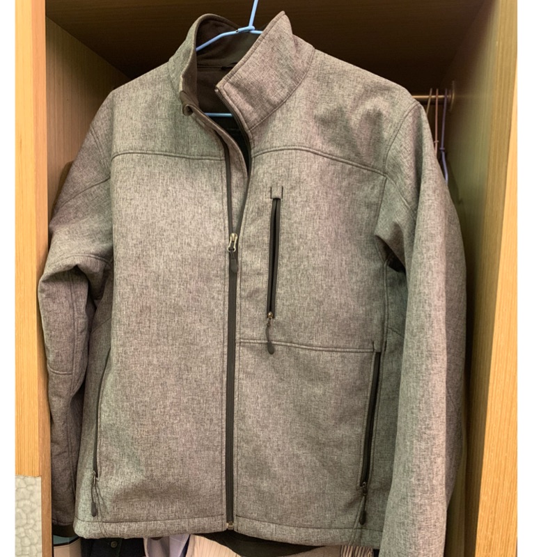 科克蘭 男 防風雨外套 Kirkland 二手 灰色 M號（賣場如果買多樣可再便宜）