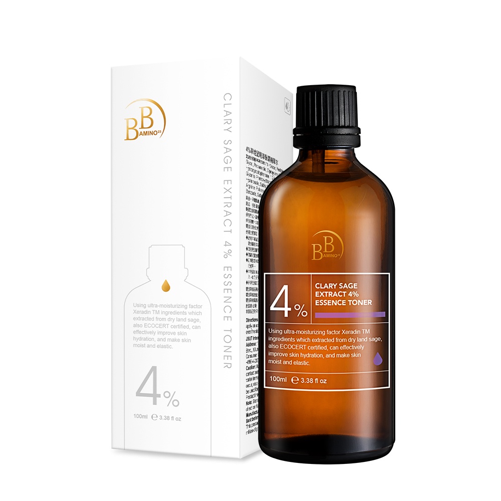 【BB Amino科研】4%旱地鼠尾草保濕精華水100ml 化妝水-極度敗家