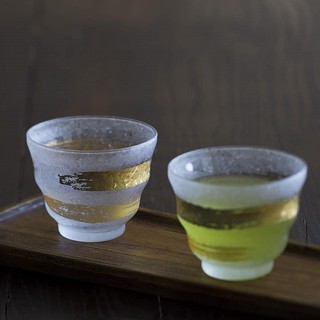 茶杯【ADERIA】石塚硝子 金一文字茶酒對杯組 日本製 (全新現貨)