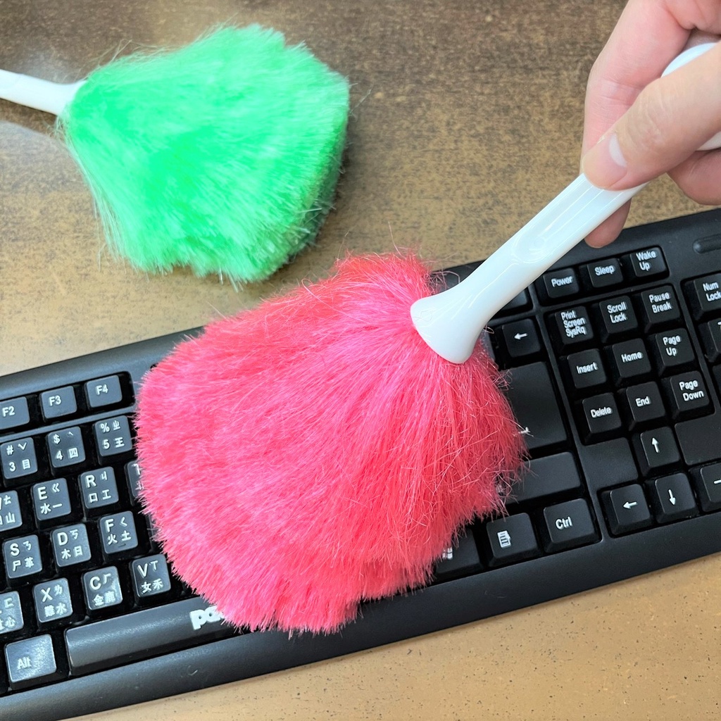 長毛電腦刷 【顏色隨機】 除塵刷 清潔刷 鍵盤清潔刷 綿羊撢 雞毛撢子 電腦刷 清潔撢 清灰塵 除塵 清潔